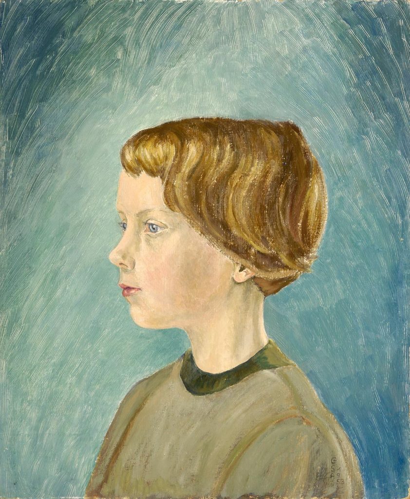 Silke, 1953, Öl auf Hartfaser, 60 x 49,5 cm.