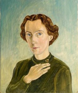 Selbstbildnis, 1954, Öl auf Malkarton, 60 x 49,5 cm.