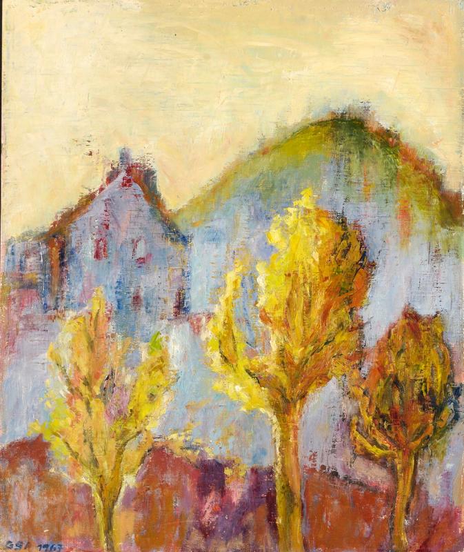 Septembermorgen, 1967, Öl auf Hartfaser, 60 x 50 cm.