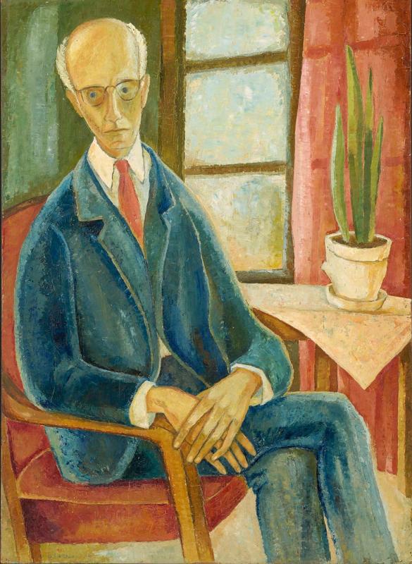 Männerbildnis, 1969, Öl auf Hartfaserplatte, 110 x 79,8 cm.