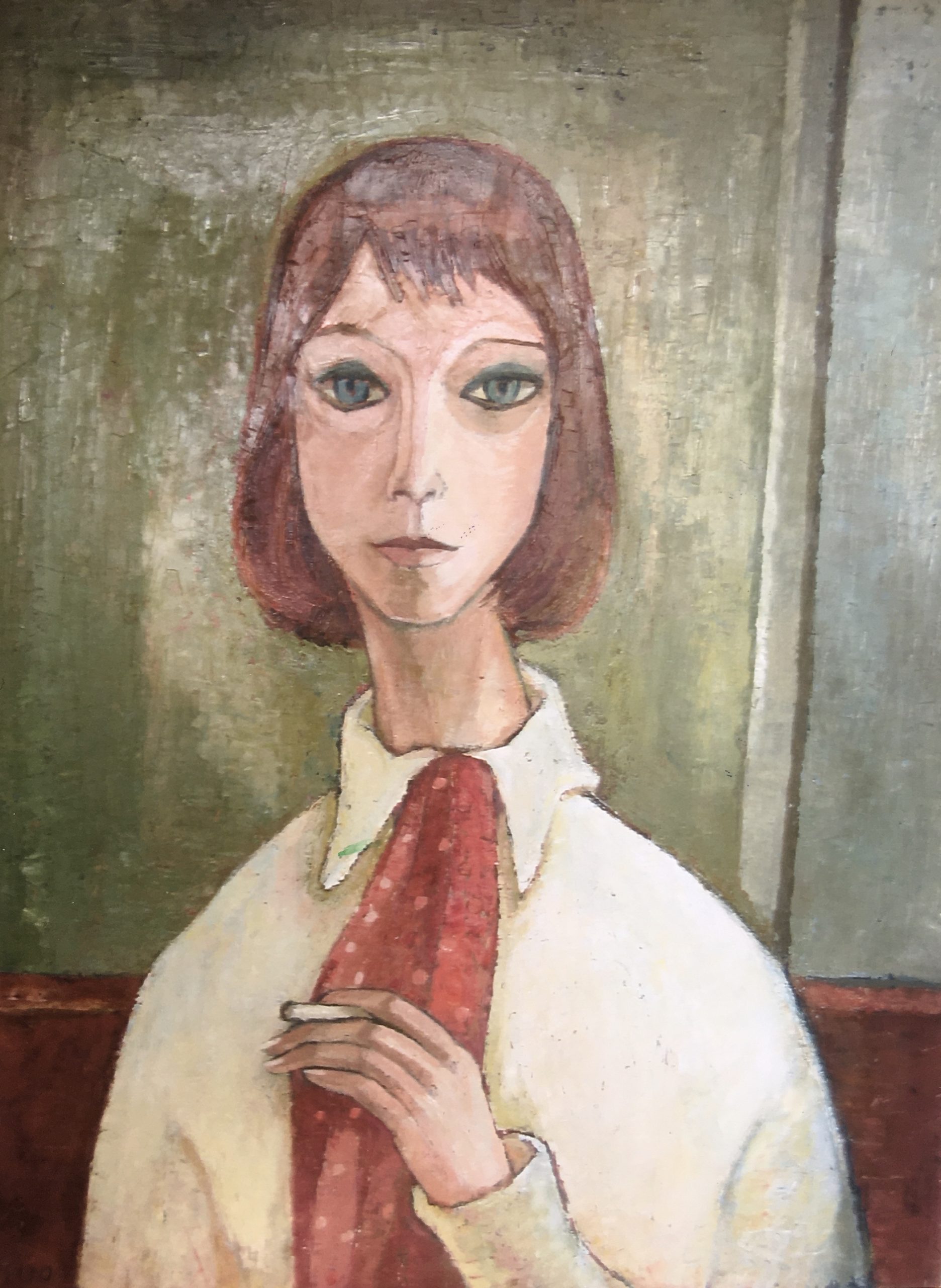 Silke, 1970, Öl auf Hartfaserplatte, 79,2 x 60,2 cm.