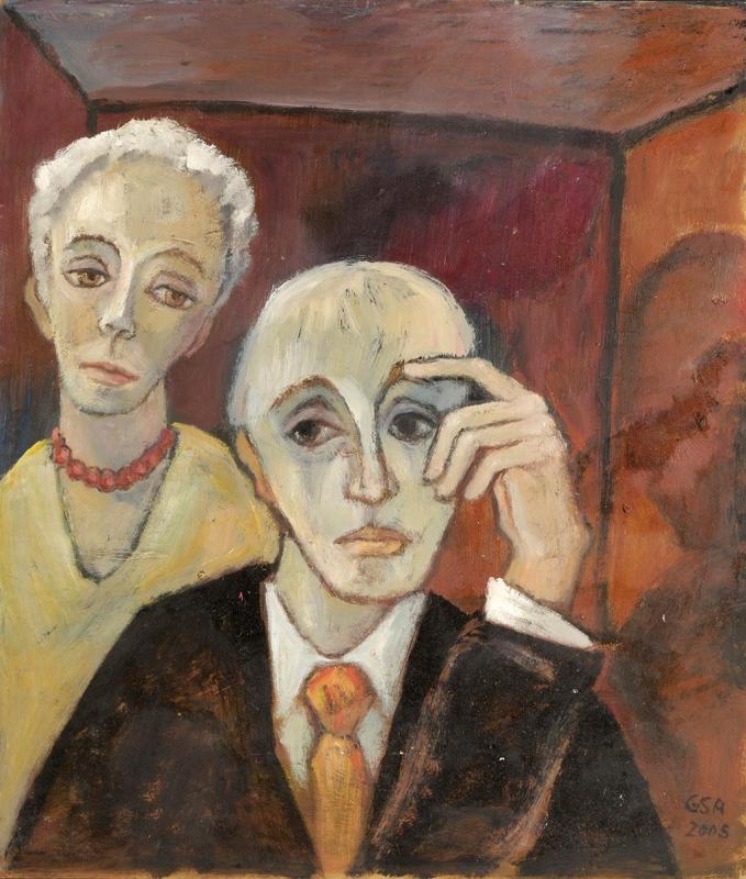 Nocturno II, 2005, Öl auf Hartfaser, 71 x 61 cm.