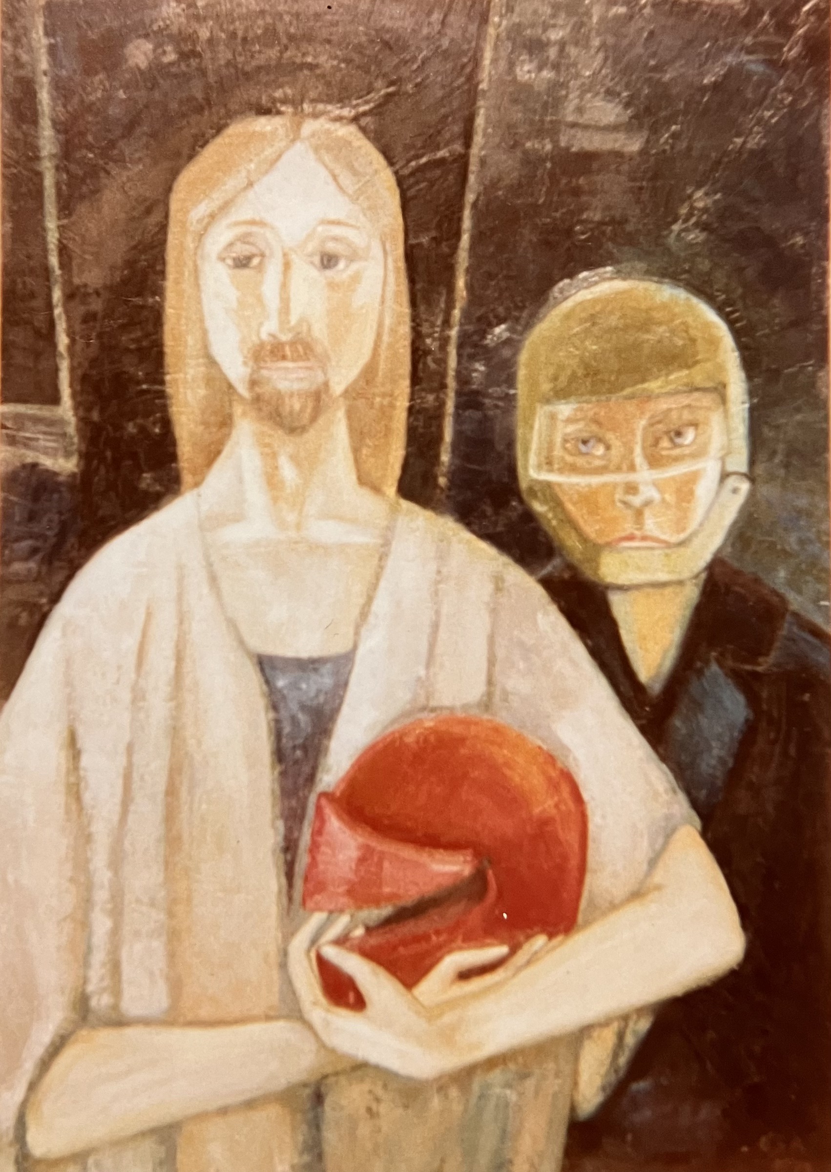 Aufbruch, 1979/99, Öl auf Hartfaserplatte, 80 x 60 cm.