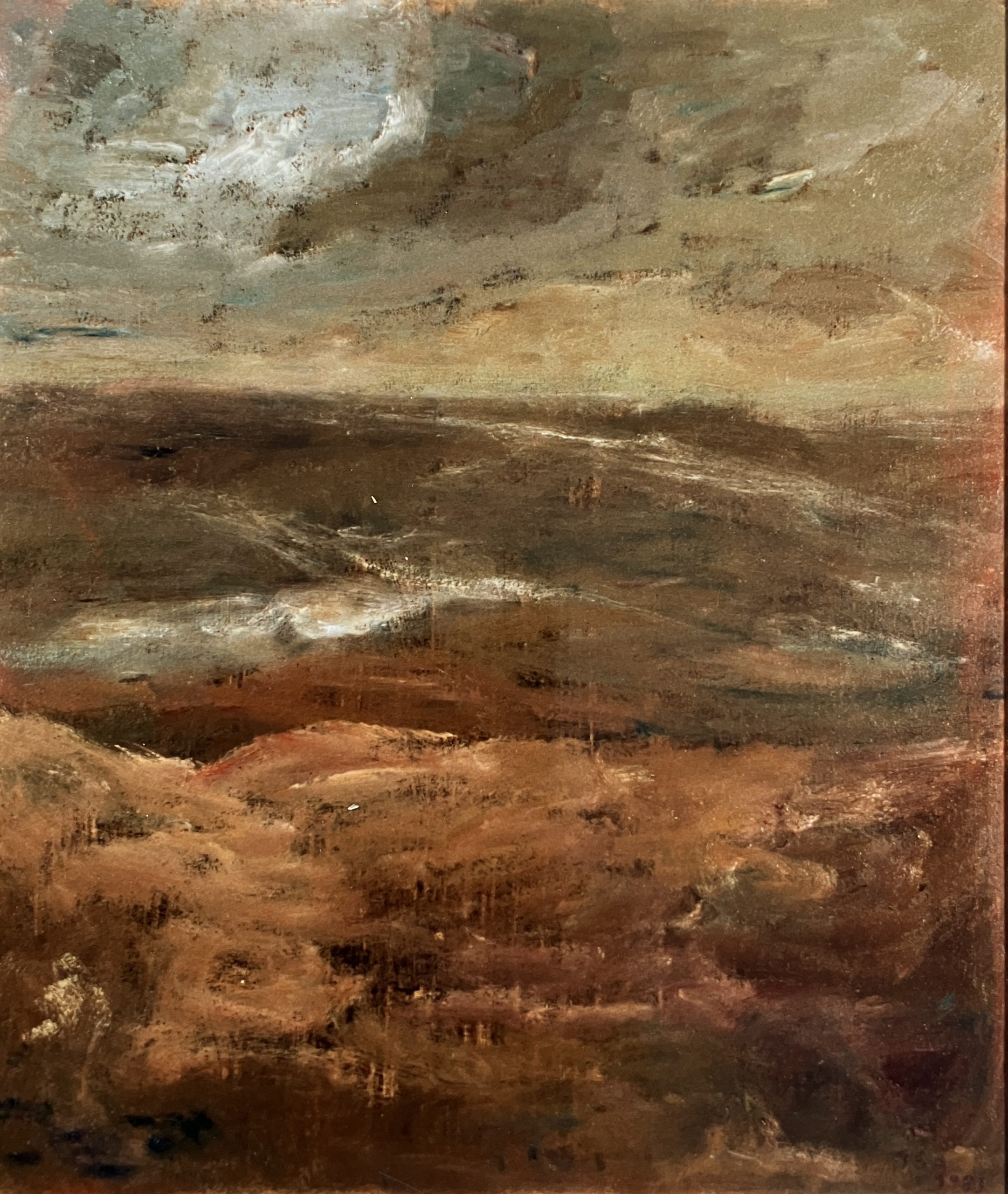 Im Watt, 1983, Öl auf Hartfaserplatte.