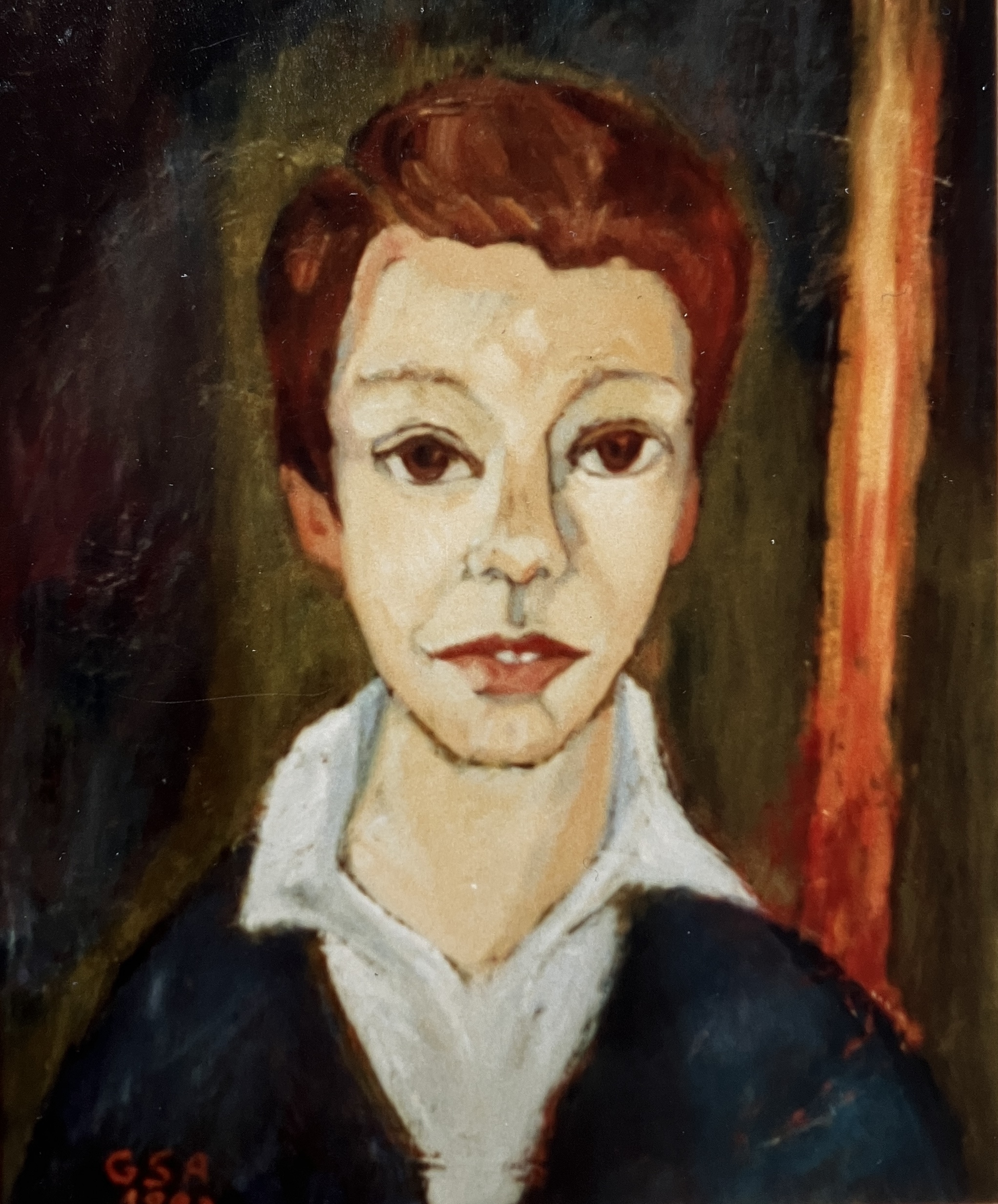 Rainer, 1983, Öl auf Hartfaserplatte, 60 x 50 cm.