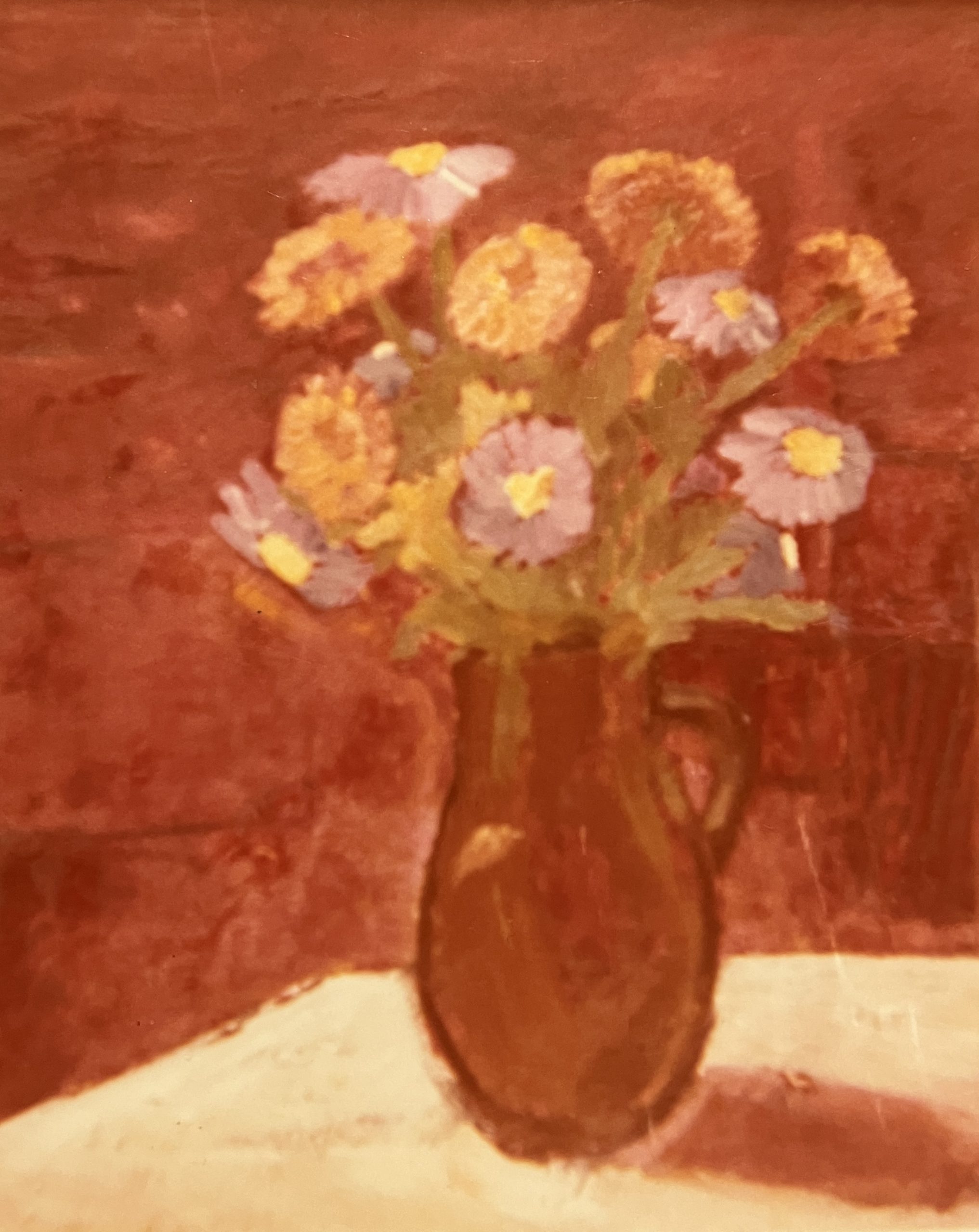 Astern, 1989, Öl auf Hartfaserplatte.