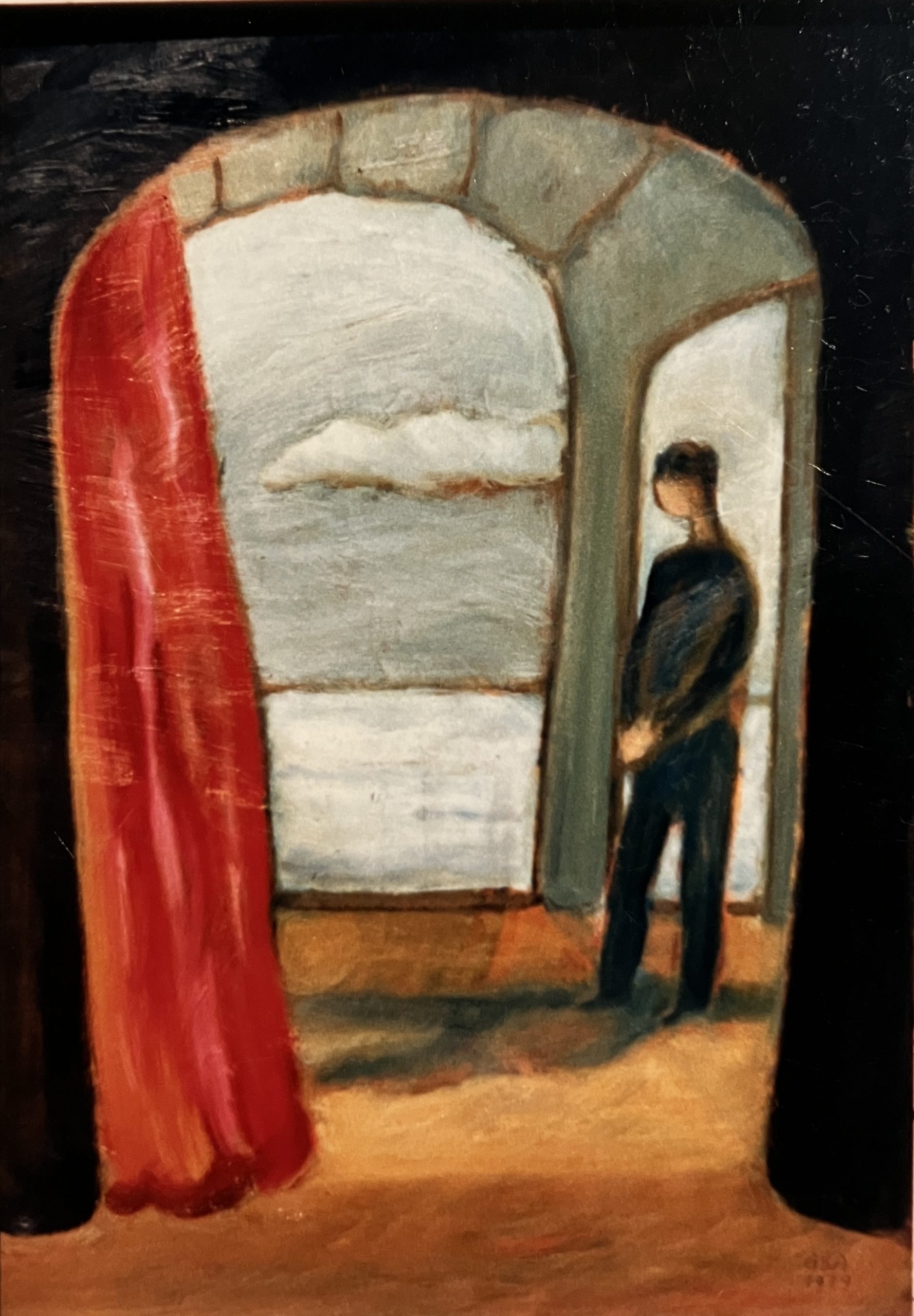 Durchblick, 1989, Öl auf Hartfaserplatte.