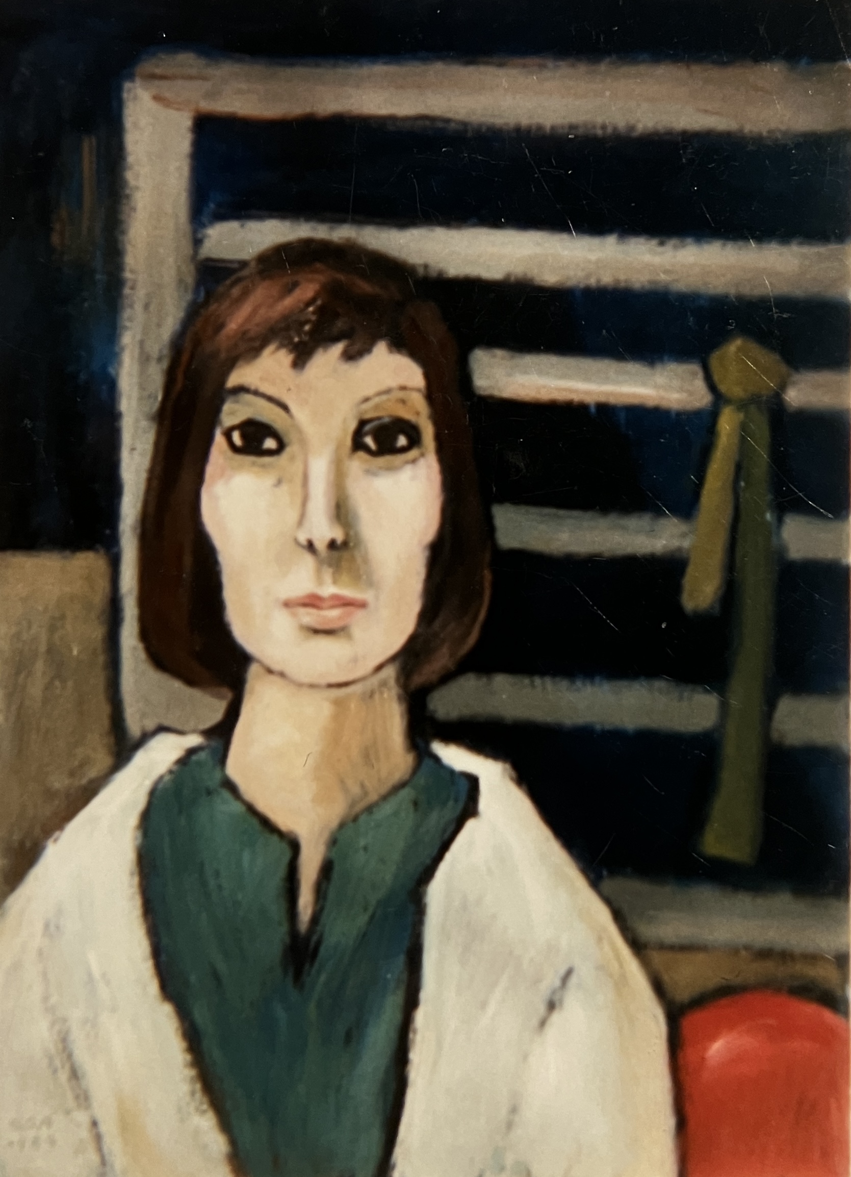 Im Gymnastikraum, 1989, Öl auf Hartfaserplatte.