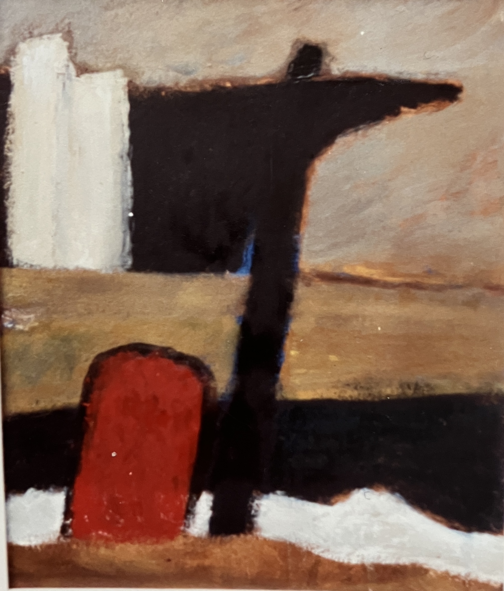 Farbübung, 1991, Öl auf Hartfaserplatte.