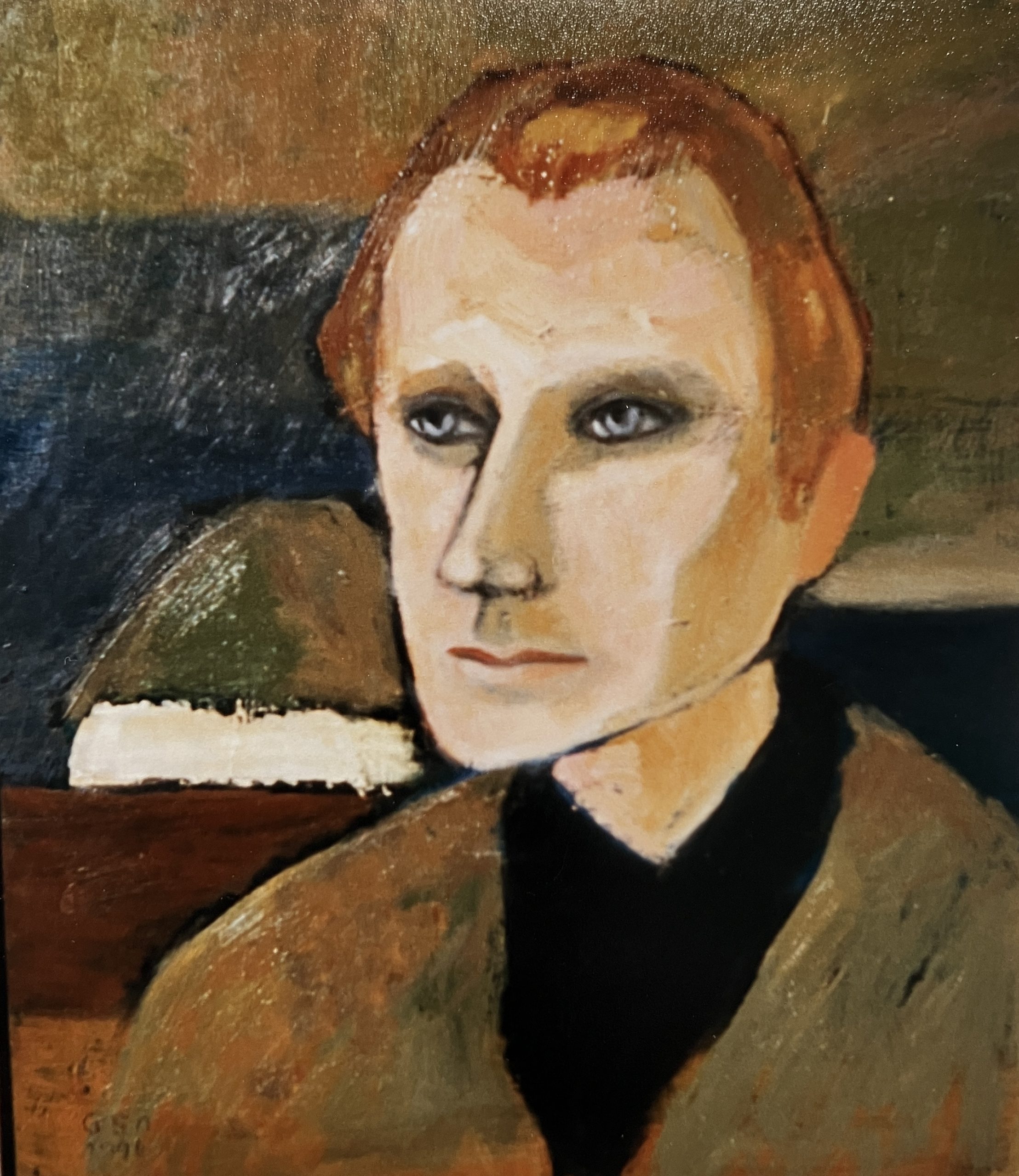 Friese, 1994, Öl auf Hartfaserplatte, 53,7 x 45,5 cm.