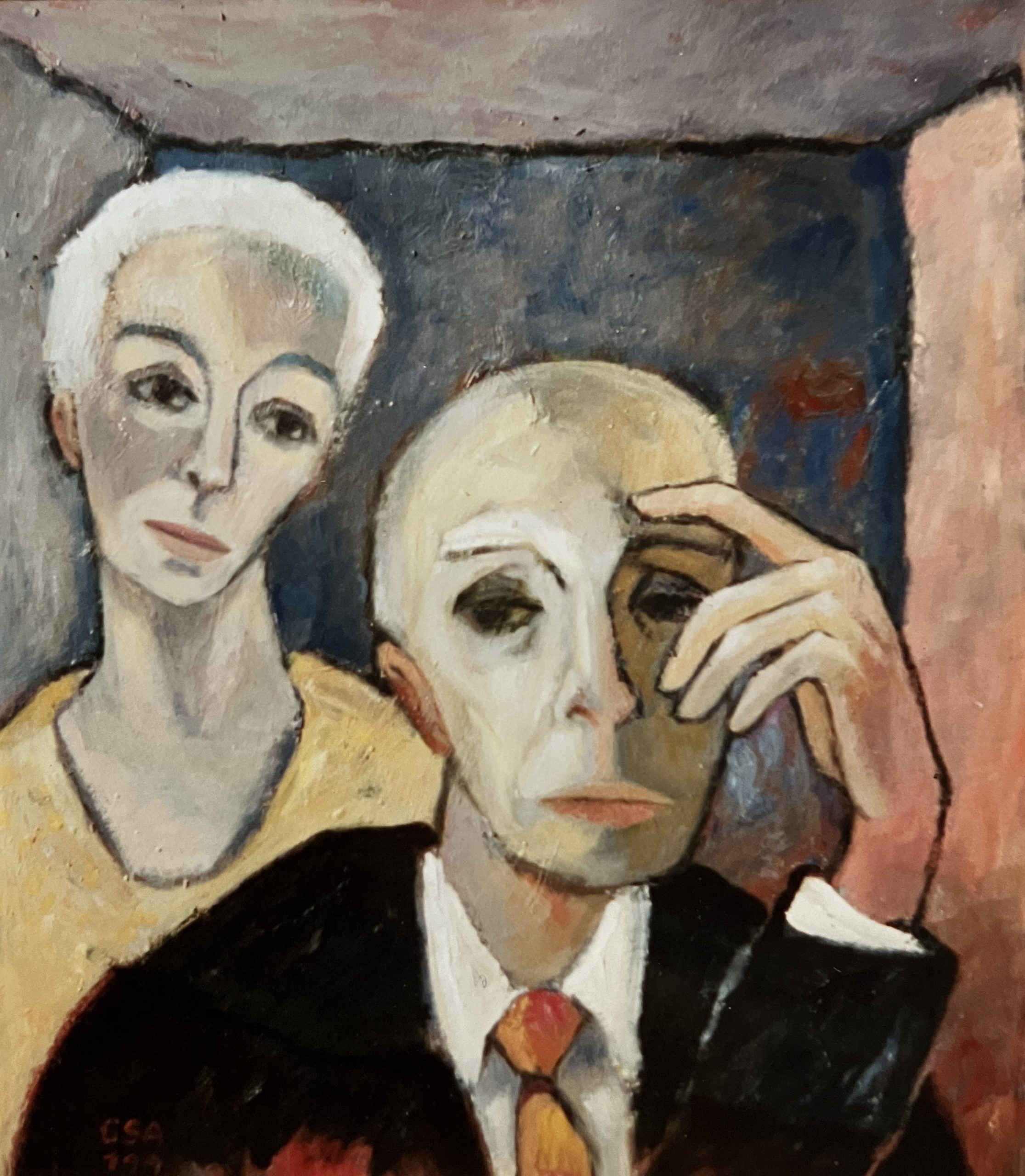 Nocturne, 1995, Öl auf Hartfaserplatte, 70 x 59,5 cm.