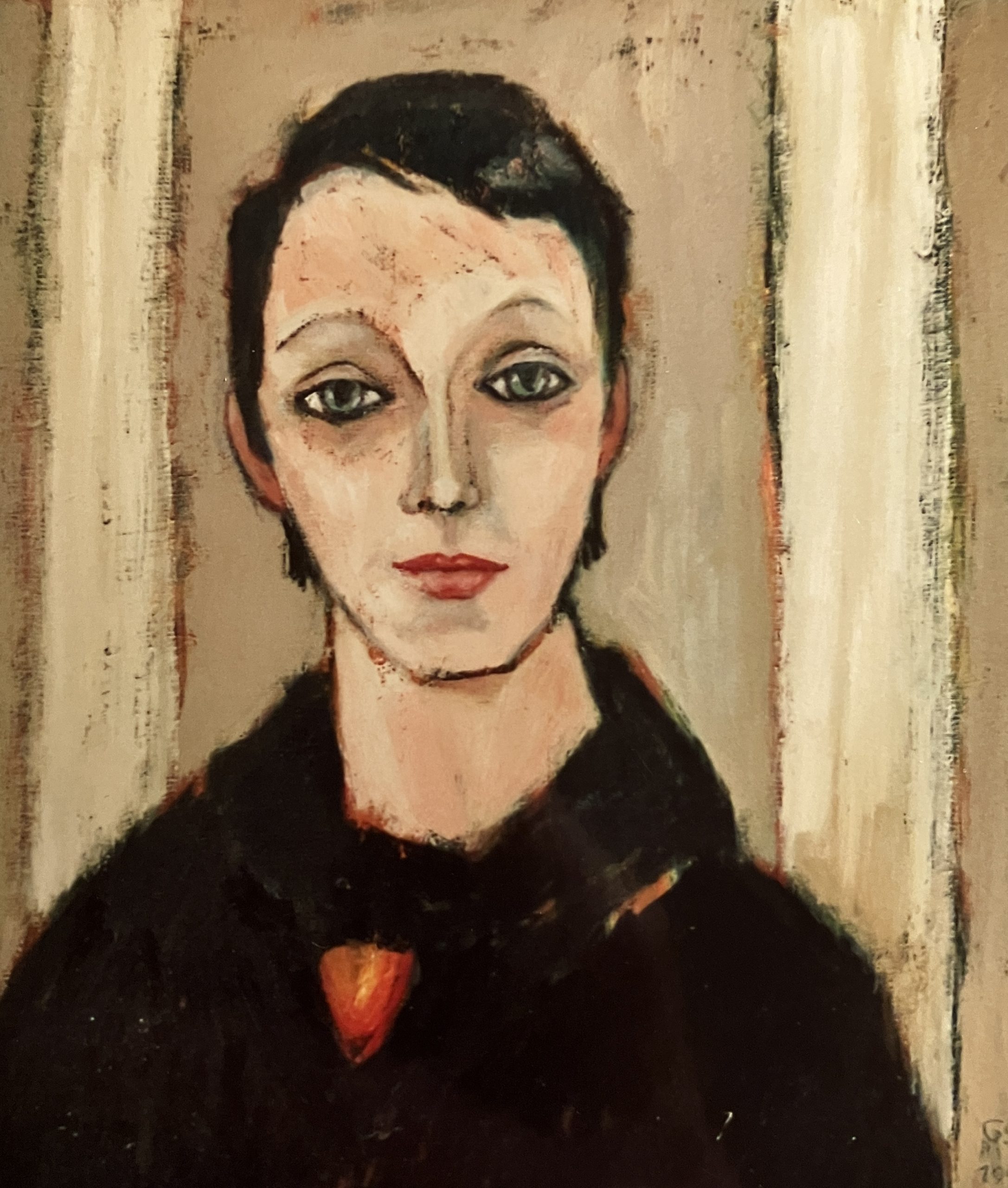 Bildnis I. H.-O (Ing Ohmes), 1997, Öl auf Hartfaserplatte, 59,5 x 49,5 cm.