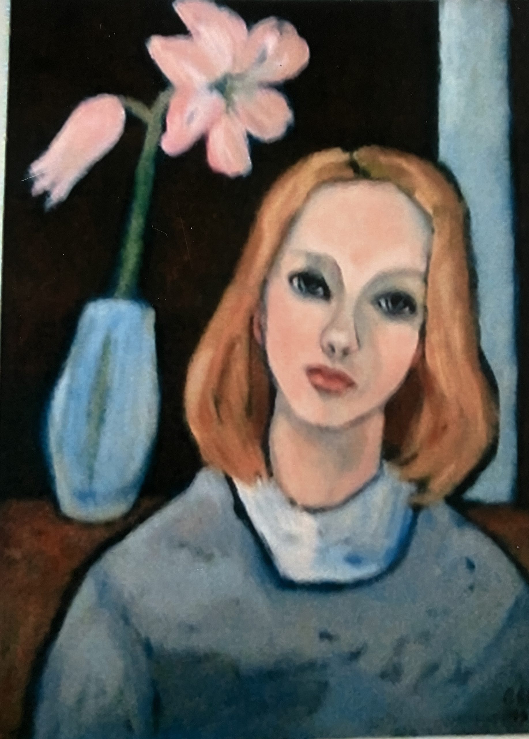 Ellen (Guhl), 1999, Öl auf Hartfaserplatte, 70 x 50 cm.