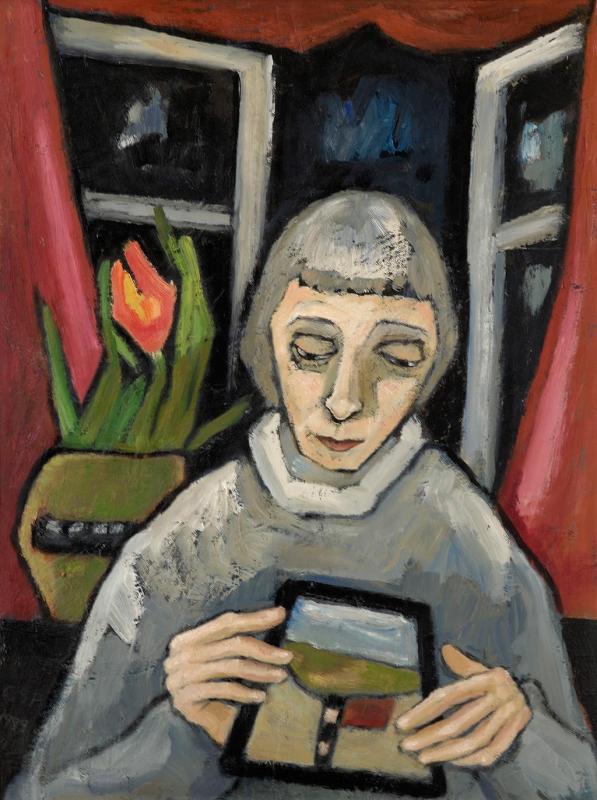 Erinnerung, 1999, Öl auf Hartfaserplatte, 79,3 x 59,7 cm.